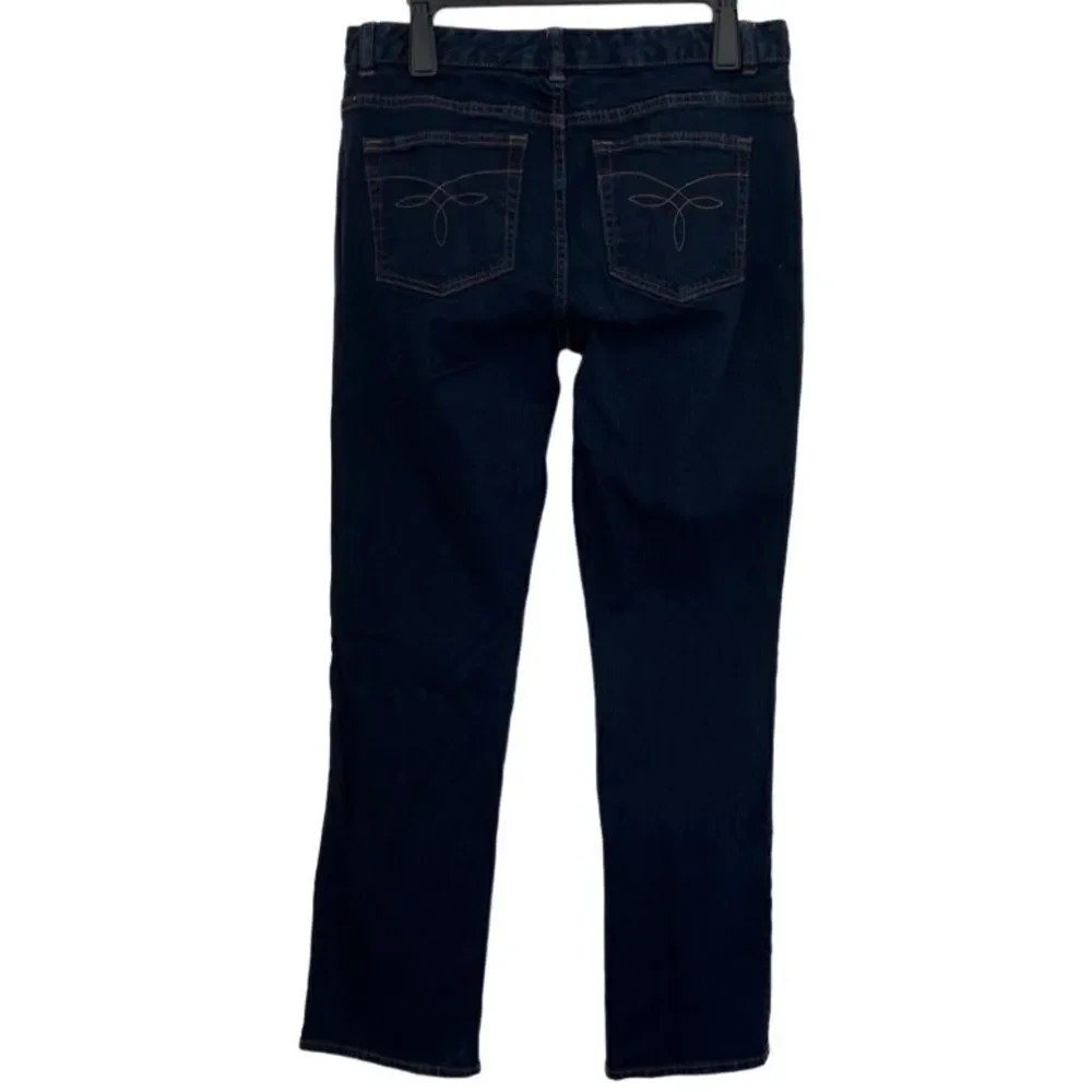 CHAPS Madden Straight Slimming Fit Denim Jeans, Dark Wash, size 10